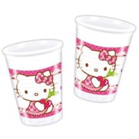 Bicchiere Plast. Pz.8 Hello Kitty Hearts