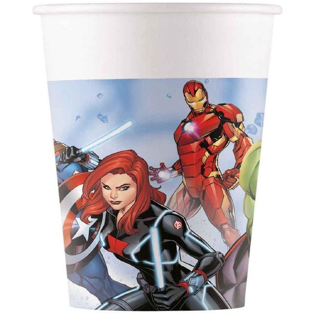 Bicchiere Carta Pz.8 Ml.200 Avengers