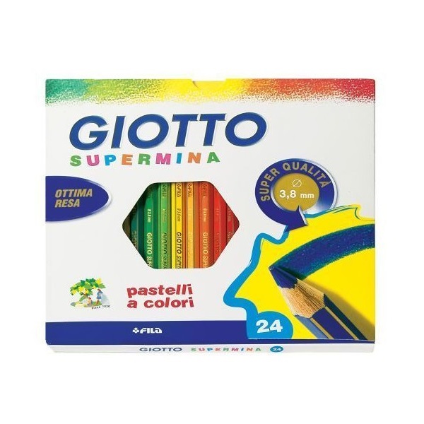 Pastelli Giotto Supermina 24 Colori