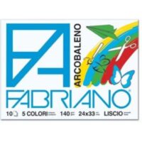 Blocco Fabriano Arcobaleno 24x33 10ff