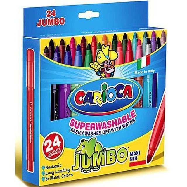 Carioca Jumbo 24 Pennarelli Colorati