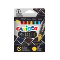 Carioca Metallic Crayons 8pz Pastelli Ce