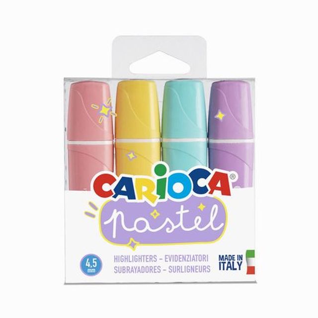 Carioca Pastel High Lighters Memo 4pz