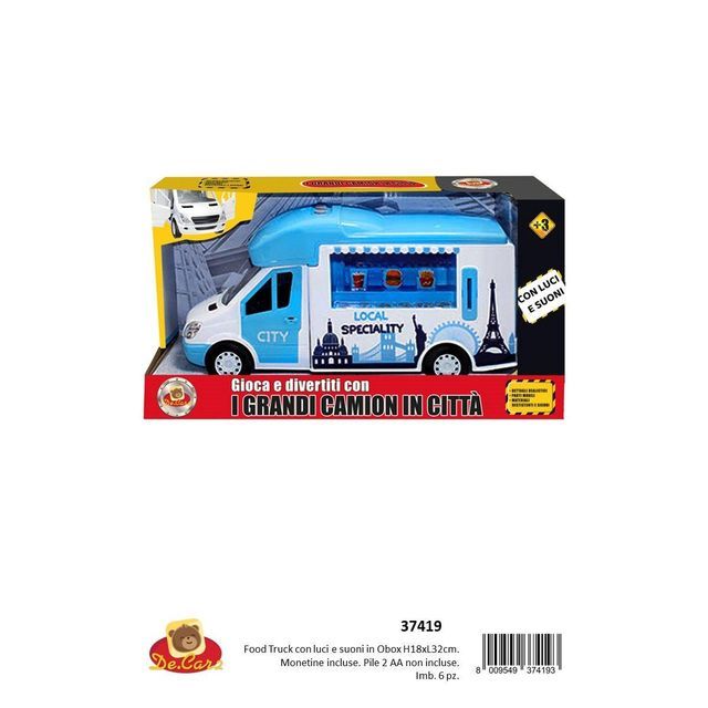 Camion Fast Food Frizione Luci Suoni
