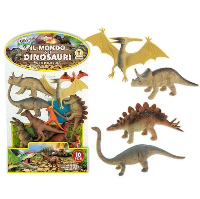 Dinosauri Rigidi 10 Con Poster