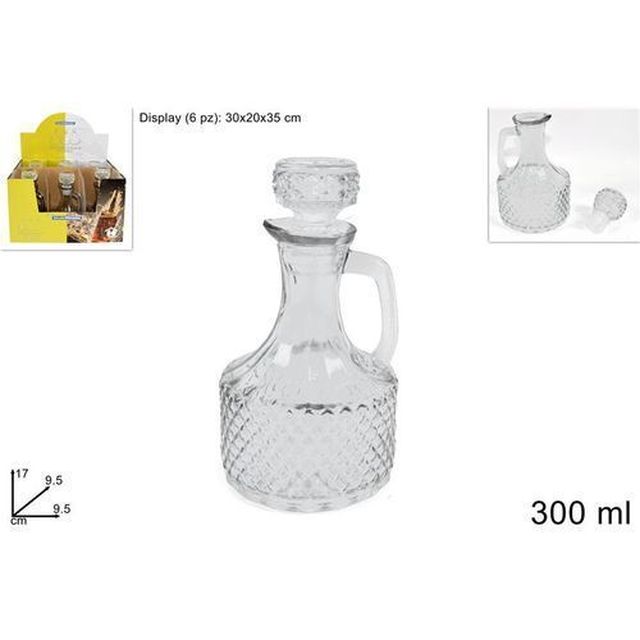 Bottiglia Vetro Trasparente 300ml