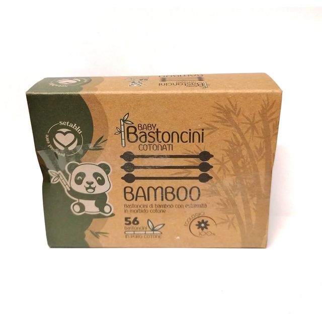 Cotton Fioc Baby Bambu Box 56pz