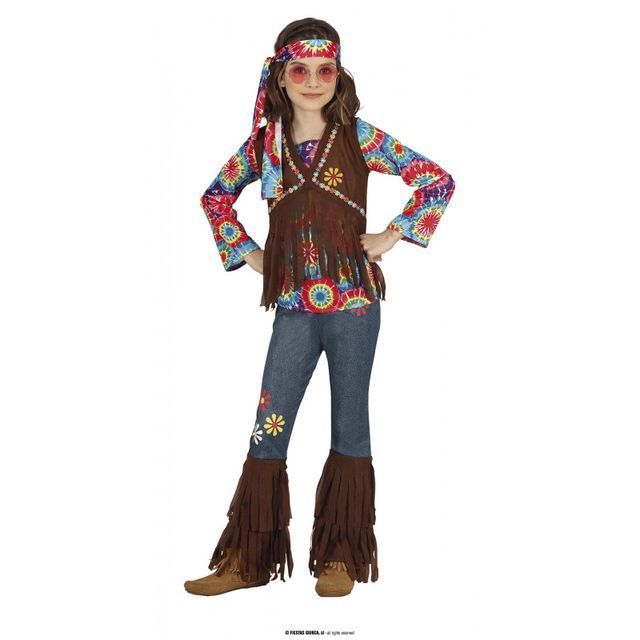Costume Hippie Infantile 10  12 Anni